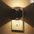 L LOHAS LED Night Lights Plug into Wall,[2-Pack] Plug in Night Light with Dusk to Dawn Sensor,Brightness Adjustable,3000K Warm White,Dimmable Nightlight for Adults Hallway Bathroom