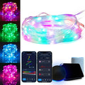 Geeni Smart Fairy Lights 16.4ft 50 LED, Advanced Color Flow LED Strand with Wi-Fi Voice Control, Schedule Timers for Lights and Devices, Compatible with Alexa & Google Home