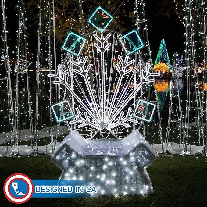 Russell Decor LED Rope Lights Festival Holiday Party Seasonal Christmas Decoration 30ft - 200ft Customized Available (Cool White, 20)