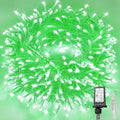 88FT 240LED Extra-Long Connectable String Lights Indoor Outdoor Clear Wire, Green Christmas String Lights, Plug in Twinkle Fairy Light with Timer for Wedding Patio Tree Yard Christmas Decorations