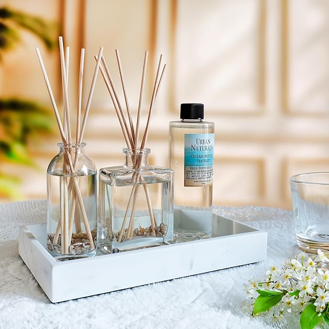 Urban Naturals Spiced Chestnut Oil Reed Diffuser Refill with Free Set of Reed Sticks – Comforting Autumn Scent of Chestnuts, Cinnamon, Clove and Cedar Wood – Vegan, 4 oz, Made in the USA