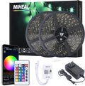 MIHEAL Led Light Strip, WiFi Wireless Smart Phone Controlled 65.6ft IP65Waterproof Strip Light Kit Black PCB 5050 LED Lights,Working with Android and iOS System,IFTTT