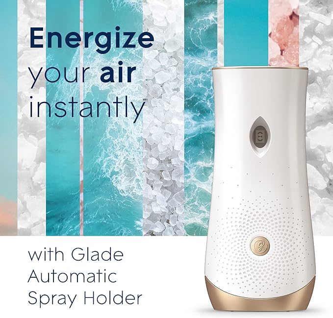 Glade Automatic Spray Refill, Air Freshener for Home and Bathroom, Sky & Sea Salt, 6.2 Oz
