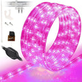 WYZworks 1116LEDs 100ft LED Outside Rope Lights, Outdoor ETL Certified Waterproof Permanent 360 Degree Light Emitting, Flexible Tube, Connectable, Christmas Palm Tree Exterior Landscape, Pink