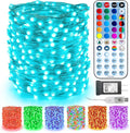 BrizLabs Color Changing Fairy Lights, 66ft 200 LED Easter Fairy Lights with Remote, RGB Christmas Tree Light with Timer Dimmable Twinkle Light Music Sync for Indoor Xmas Halloween Easter Party