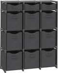 Cube Storage Organizer with Storage Bins Included - The Perfect Closet Organizers and Storage Solution. Includes 12 Storage Cubes, Great For Toy Storage, Closet Storage, Clothes Storage (Pink)