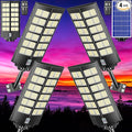 9000W Commercial Solar Parking lot Lights, 260000LM Solar Street Lights Outdoor Waterproof Wide Angle Lamp with Remote, Outdoor Motion Sensor Light for Parking Lots and Yard