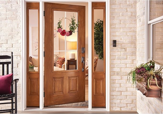 Schlage Encode Smart Wi-Fi Deadbolt Lock with Touchscreen Keypad, Keyless Front Door Entry, App Control, Alexa, Google Home and Airbnb Compatible, Aged Bronze, BE489WB CAM 716