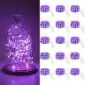 15 Pack 30 LED Micro Starry String Lights Battery Operated(Included),Fairy Waterproof Silver Wire Lights,for DIY Party Garden Wedding Table Indoor&Outdoor Decorations