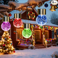 Solpex Hanging Solar Lights Outdoor, 8 Pack Decorative Cracked Glass Ball Light, Solar Powered Waterproof Globe Lighting, Hanging Globe Solar Lights for Garden, Yard, Patio, Lawn, Flower Bed