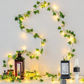 Vine with Fairy Lights, 23 FT 73 LED Ivy Leaf Lights Indoor Plug in, Fake Vine String Lights for Bedroom, Dorm, Wall, Party, Garden, Birthday, Wedding, Room Decor, Warm White