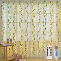 JMEXSUSS Vines Lights for Bedroom, 200 LED Vines Fairy Lights, Artificial Ivy Leaf Light for Wall Curtain Wedding Party Christmas Indoor Decor, 6.5ft x 6.5ft with Remote