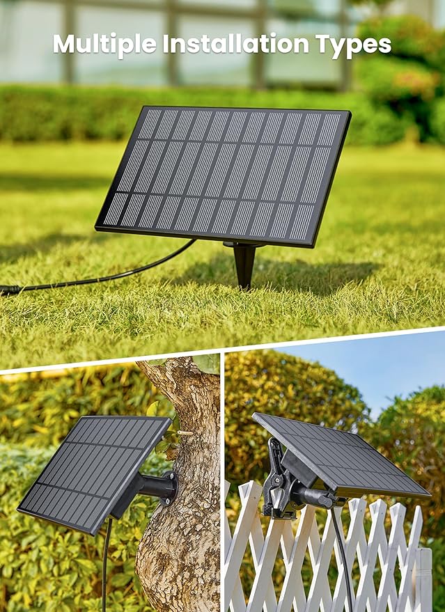 Brightown 108FT 52LED Solar String Lights Outdoor with Remote & USB Port, Shatterproof Bulbs, Dimmable & Timable, 3 Modes, Patio Lights Solar Powered with Mount Clips for Camping Backyard Garden Decor