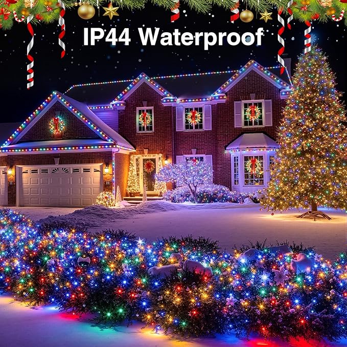 Color Changing Fairy String Lights, 33ft 100 LED Outdoor String Lights, Mini Battery Powered Copper Wire Starry Fairy Lights for Bedroom, Christmas, Parties, Wedding, Centerpiece, Decoration