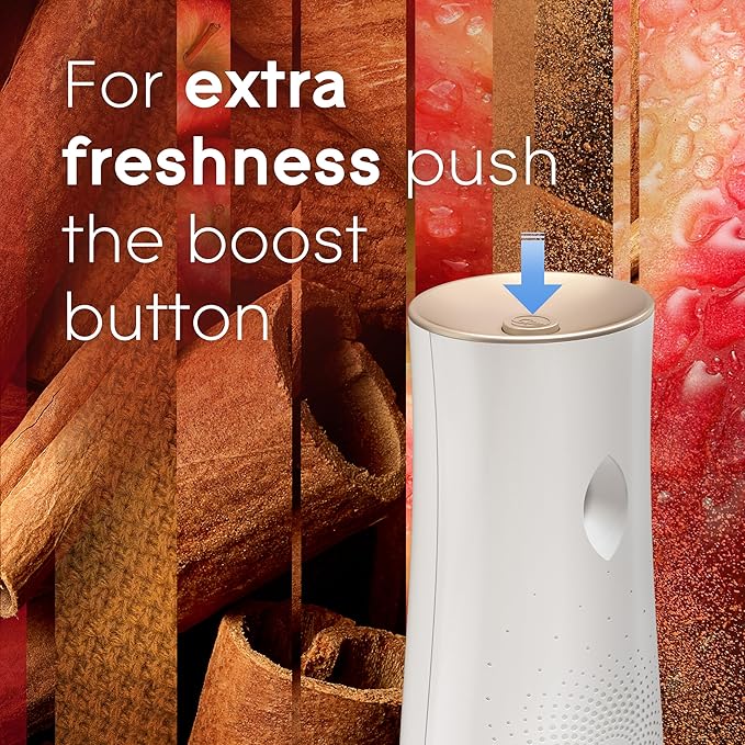 Glade Automatic Spray Refill, Air Freshener for Home and Bathroom, Apple Cinnamon, 6.2 Oz