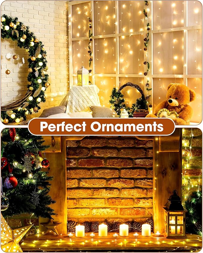 Riakrum 7ft 20 Fairy Lights Battery Operated [3 Styles], LED String Lights Bulk Waterproof String for Christmas Mason Jars Wedding Engagement Party Decorations Table Centerpiece(Warm,25 Pack)