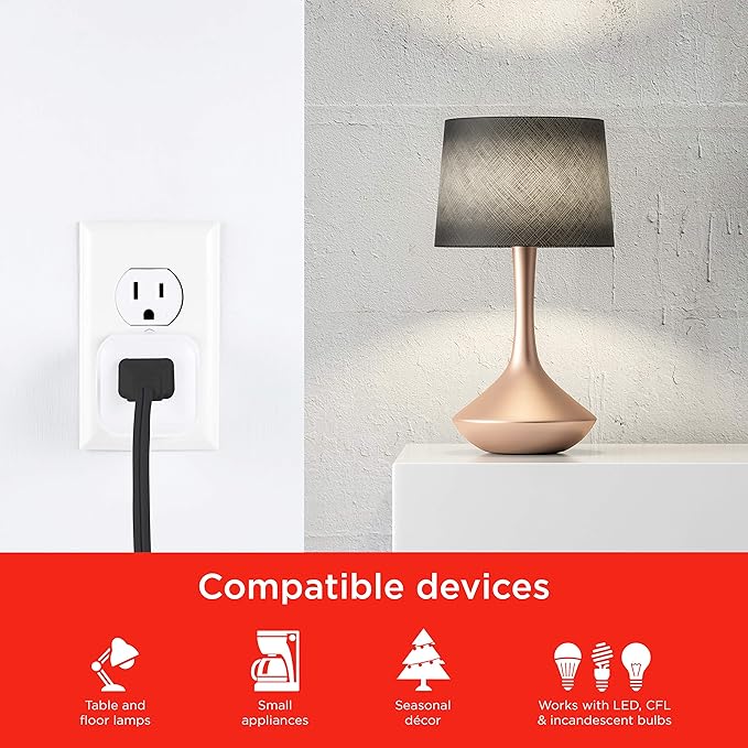 UltraPro Smart Plug WiFi Outlet, Smart Home, Smart Switch, Smart Outlet, Works With Alexa, Echo & Google Home, No Hub Required, App Controlled, ETL Certified, Electrical Outlet Switch, 2 Pack, 51410