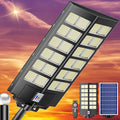 Solar Street Light - 9000W Street Lights Outdoor 260000LM Dusk to Dawn Solar Power Parking Lot Light, IP67 Waterproof Wide Angle Lamp with Motion Sensor for Yard, Road 1 Pack