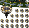SOLPEX Solar Ground Lights 20 Pack, Solar Pathway Lights Outdoor Waterproof, Landscape Lighting for Garden, Walkway, Driveway, Yard, Deck, Patio, Swimming Pool (Warm White)