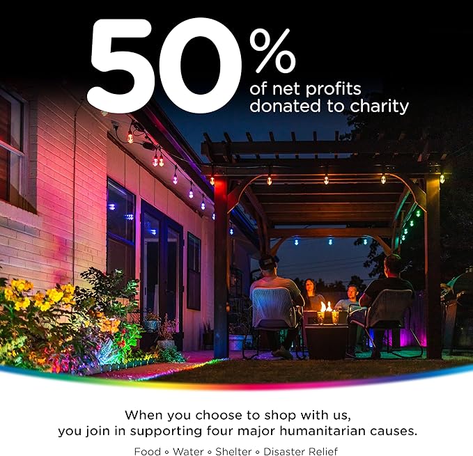 Enbrighten Vibe Eternity Garden Lights, 33ft, 8 RGBWIC LEDs, Waterproof, Uplights, Outdoor Landscape Lighting, Home Exterior Spotlight, Smart App, Compatible with Alexa, Google Home, 83789