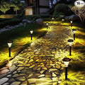 GIGALUMI 16 Pack Solar Lights Outdoor Waterproof, Outdoor Solar Lights for Yard, Solar Garden Lights, Yard Decorations Outdoor for Pathway, Patio, Garden, Driveway, Lawn, and Landscape(Warm White)