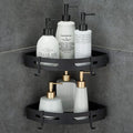 Hoomtaook Adhesive Corner Shelf Bathroom Shower Caddy Organizer for Kitchen Toilet No Drilling 2-Tier Bathroom Corner Shelves Shower Caddies