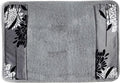 Zahari Home Erica Bathroom Rug Luxury Bath Rug Washable Beautiful Shower Mat Unique Design Stylish Non Slip Shower Mat Grey Rug Bath Shower Tub Decor