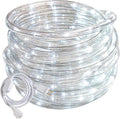 50ft White Rope Lights,Connectable for Indoor & Outdoor,110V Transparent Flexible Tube Lights,Waterproof LED Rope Lighting for Outside,Deck,Patio,Pool,Camping,Bedroom Decor,Landscape Lighting