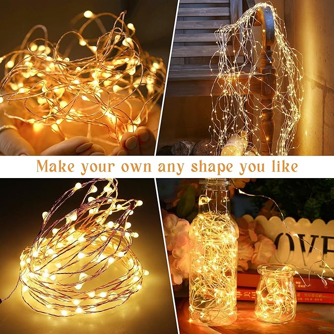 200 LED 72Ft Solar String Lights for Outside, Solar Fairy Lights for Outside Waterproof with 8 Modes, Twinkle Light for Patio Tree Christmas Party Wedding Decor(Warm White)