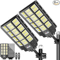 loyoele 9000W Solar Street Lights Outdoor 240000 Lumens Solar Flood Light with Remote Control & Motion Sensor, Waterproof IP66 Dusk to Dawn Solar Power Lights for Garden,Yard, Path, Parking Lot 2-Pack