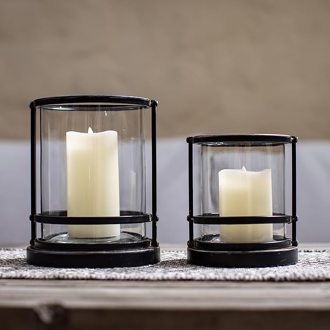 Stonebriar 6 Count Real Ivory Wax 3x4 Flameless LED Pillar Candles with Remote and Timer